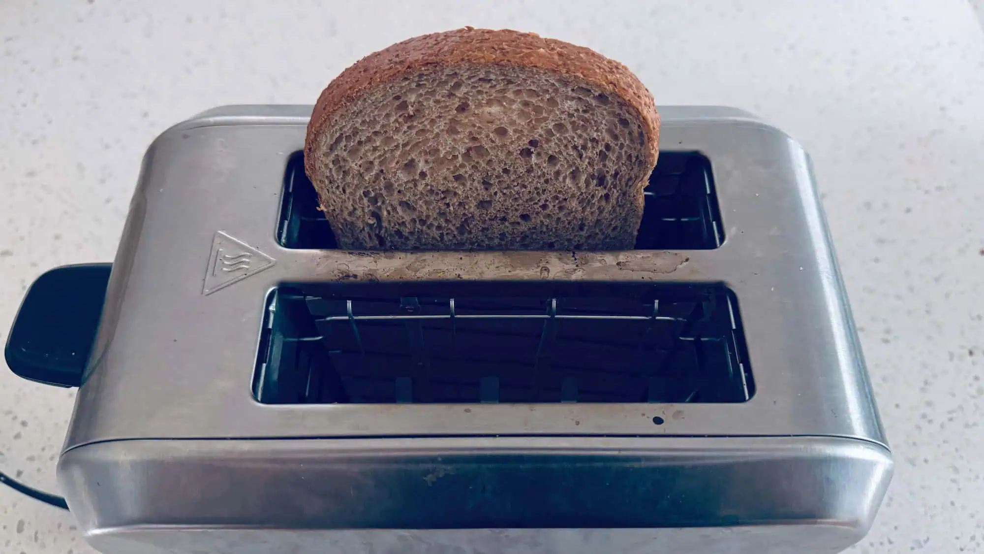 Step 1. Toast bread in a toaster.