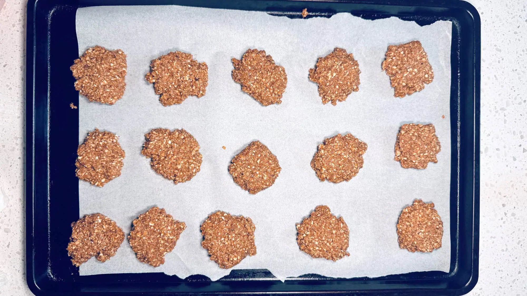 Step 4. Scoop dough onto lined cookie sheet.