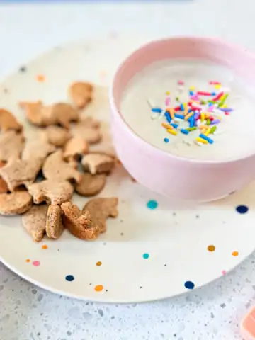 Whipped coconut dip for Homemade Dunkaroos for Kids